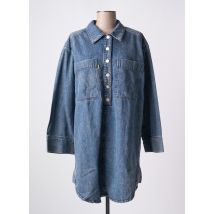 FRNCH - Robe courte bleu en coton - Femme - Taille 38 - Modz