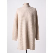 DES PETITS HAUTS - Robe courte beige en merinos - Femme - Taille 34 - Modz