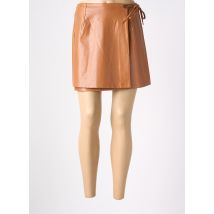 FRNCH - Jupe courte marron en polyurethane - Femme - Taille 36 - Modz