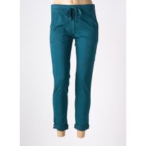 PAKO LITTO - Pantalon 7/8 bleu en coton - Femme - Taille 36 - Modz
