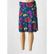KING LOUIE - Jupe mi-longue bleu en viscose - Femme - Taille 42 - Modz