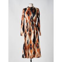 LES IMPATIENTES - Robe longue marron en polyester - Femme - Taille TU - Modz