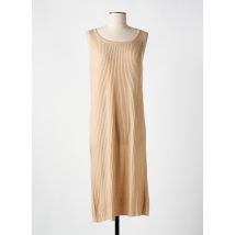 CALIFORNIA ET MISS - Robe mi-longue beige en viscose - Femme - Taille 36 - Modz