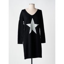 PURPLE QUEEN - Robe pull noir en polyester - Femme - Taille TU - Modz