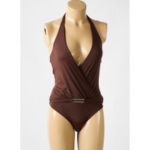 ECLIZIA BY LILLY - Body lingerie marron en polyamide - Femme - Taille 38 - Modz