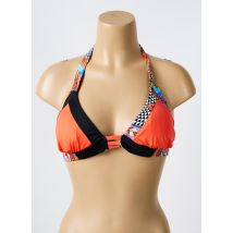REVE EN DENTELLE - Haut de maillot de bain orange en polyamide - Femme - Taille 36 - Modz