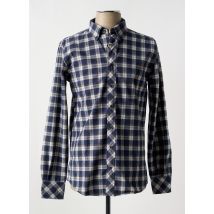 MCLASSICS - Chemise manches longues bleu en coton - Homme - Taille 3XL - Modz