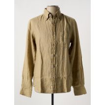 MCS - Chemise manches longues beige en lin - Homme - Taille S - Modz