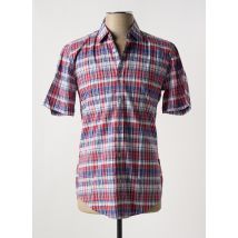 HUGO BOSS - Chemise manches courtes rouge en coton - Homme - Taille S - Modz