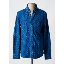 SALSA - Chemise manches longues bleu en coton - Homme - Taille S - Modz