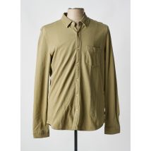 SALSA - Chemise manches longues vert en coton - Homme - Taille L - Modz