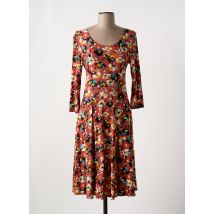 JOY'S PARIS - Robe mi-longue marron en polyester - Femme - Taille 36 - Modz