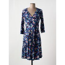 JOY'S PARIS - Robe mi-longue bleu en polyester - Femme - Taille 38 - Modz