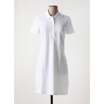 LACOSTE - Robe mi-longue blanc en coton - Femme - Taille 42 - Modz