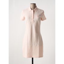 LACOSTE - Robe mi-longue rose en coton - Femme - Taille 36 - Modz