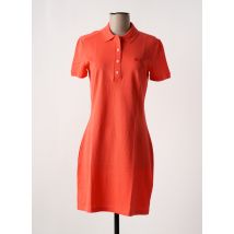 LACOSTE - Robe mi-longue orange en coton - Femme - Taille 34 - Modz