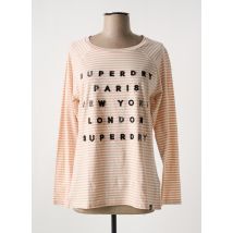 SUPERDRY - T-shirt rose en coton - Femme - Taille 42 - Modz