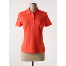 LACOSTE - Polo orange en coton - Femme - Taille 32 - Modz