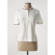 LACOSTE - Polo beige en lyocell - Femme - Taille 34 - Modz