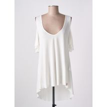 SUPERDRY - T-shirt blanc en viscose - Femme - Taille 40 - Modz