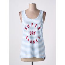 SUPERDRY - Débardeur bleu en viscose - Femme - Taille 36 - Modz