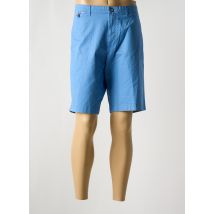 BUGATTI - Bermuda bleu en coton - Homme - Taille 50 - Modz