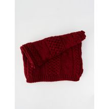 SUPERDRY - Echarpe rouge en acrylique - Femme - Taille TU - Modz