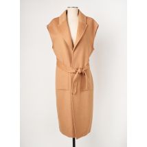 LA PETITE FRANCAISE - Manteau long marron en laine - Femme - Taille 36 - Modz