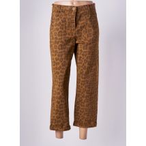 JOHANNA PARIS - Pantalon 7/8 jaune en coton - Femme - Taille 38 - Modz