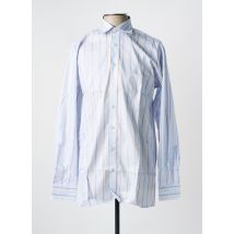 SEIDEN STICKER - Chemise manches longues bleu en coton - Homme - Taille S - Modz