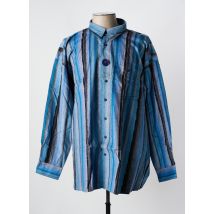 KING'S ROAD - Chemise manches longues bleu en coton - Homme - Taille 6XL - Modz