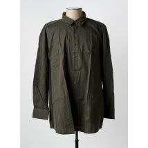 KING'S ROAD - Chemise manches longues gris en coton - Homme - Taille 6XL - Modz