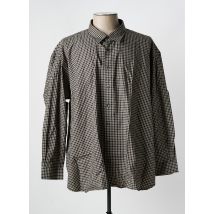 JUPITER - Chemise manches longues noir en coton - Homme - Taille 6XL - Modz