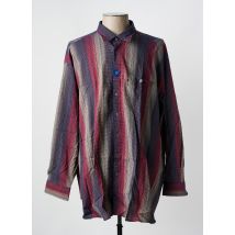 KING'S ROAD - Chemise manches longues bleu en coton - Homme - Taille 6XL - Modz