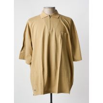 GIRAMONDO - Polo beige en coton - Homme - Taille 6XL - Modz
