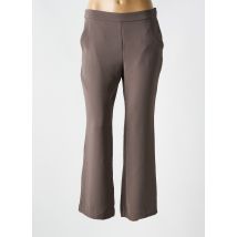 MALIPARMI - Pantalon 7/8 marron en polyester - Femme - Taille 40 - Modz