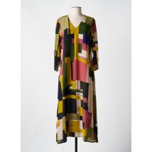 ATTIC AND BARN - Robe mi-longue jaune en viscose - Femme - Taille 40 - Modz