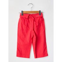 BERLINGOT - Pantalon droit rouge en lin - Fille - Taille TU - Modz