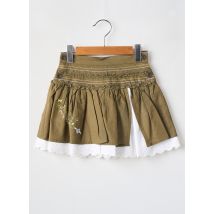 POMME FRAMBOISE - Jupe mi-longue vert en coton - Fille - Taille TU - Modz