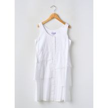 COUDEMAIL - Robe mi-longue blanc en coton - Fille - Taille TU - Modz