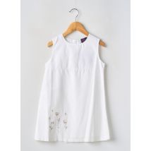COUDEMAIL - Robe mi-longue blanc en coton - Fille - Taille TU - Modz