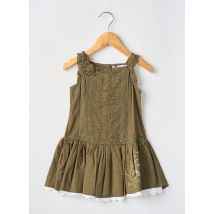 POMME FRAMBOISE - Robe mi-longue vert en coton - Fille - Taille TU - Modz