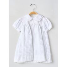 LAPIN BLEU - Robe mi-longue blanc en coton - Fille - Taille TU - Modz