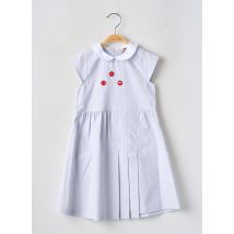 COUDEMAIL - Robe mi-longue bleu en coton - Fille - Taille TU - Modz