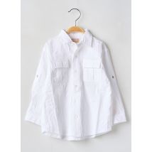 TAPIOCA - Chemise manches longues blanc en coton - Garçon - Taille TU - Modz