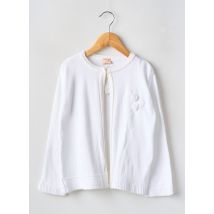 TAPIOCA - Gilet manches longues blanc en coton - Fille - Taille TU - Modz