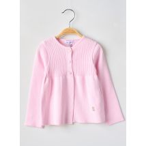 COUDEMAIL - Gilet manches longues rose en coton - Fille - Taille TU - Modz