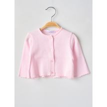 LAPIN BLEU - Gilet manches longues rose en coton - Fille - Taille TU - Modz