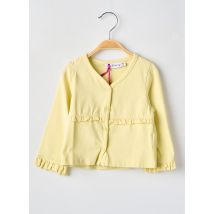 POMME FRAMBOISE - Gilet manches longues jaune en coton - Fille - Taille TU - Modz