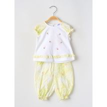 LAPIN BLEU - Ensemble pantalon jaune en coton - Fille - Taille TU - Modz